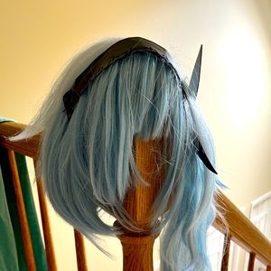 styled eula lawrence wig genshin impact does not come with accessories